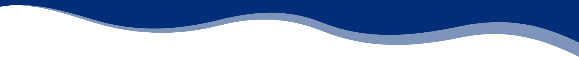 Blue wavy line above a curved green area, resembling hills and sky.